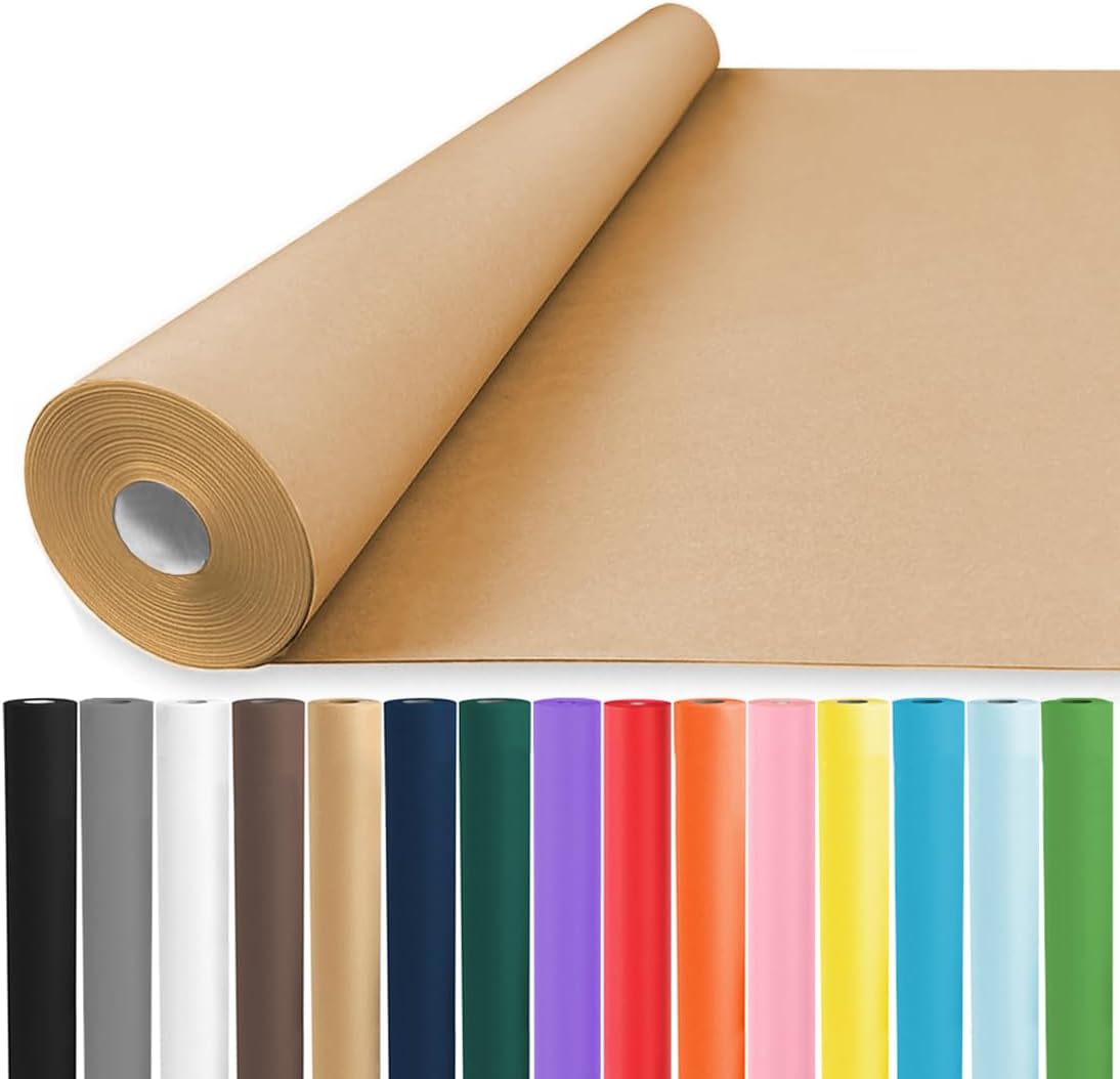 48"x1500"(125') Brown Wrapping Paper Roll