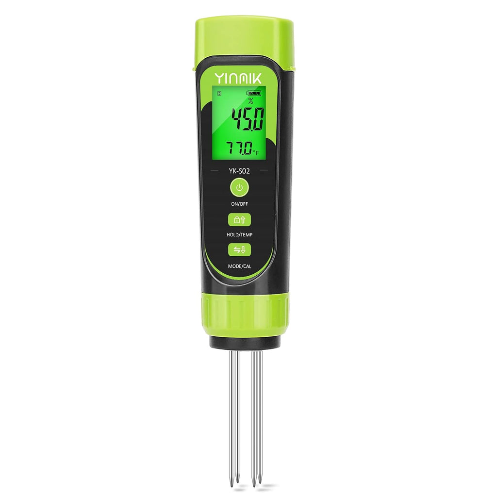 Digital Soil Moisture Meter,Direct EC Tester for Soil | 3 in 1 Soil Hygrometer, Plant Soil Conductivity & Moisture