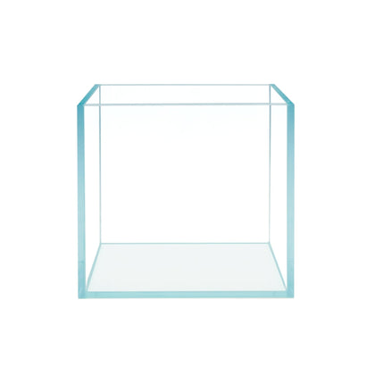 Cube Rimless Frameless Extra Clear All Glass Aquarium, Low Iron Glass Tank, 5mm Glass, White Leveling Mat Included