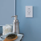 Lutron 15 Amp Tamper-Resistant GFCI Duplex Receptacle in Black
