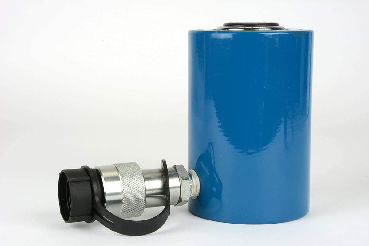TEMCo 20 Ton Hydraulic Cylinder 2" Stroke Single Acting 10,000 PSI – Machinery, Foundation Support & Construction