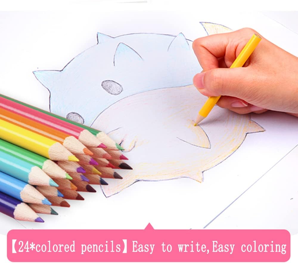 208 PCS Art Supplies, Drawing Art Kit for Kids Adults Art Set with Double Sided Trifold Easel, Oil Pastels, Crayons