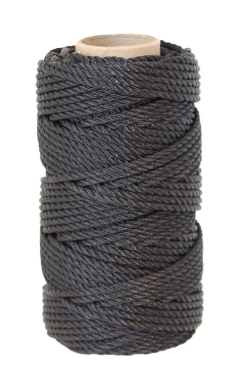 #36 X 121' Forever Black Tarred Twisted Nylon Twine 1/4 lb