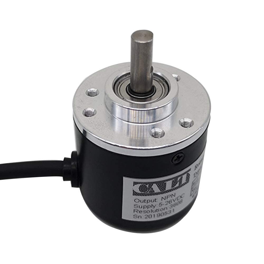 Incremental Rotary Encoder 500PPR A B 90° Phase 5V Voltage Output 6mm Solid Shaft