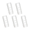 Quickun Plastic Hose Barb Fitting, 3/4" x 3/4" Barbed Splicer Mender Joint Adapter Union Fitting (Pack of 5)
