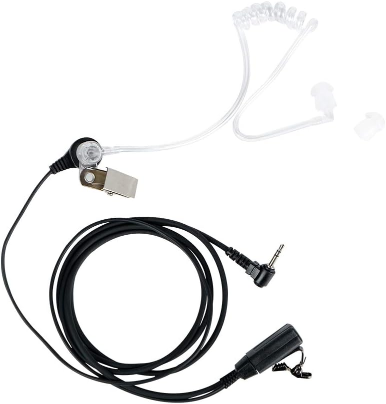 Acoustic Tube Earpiece 1-Pin Compatible with MH230R MR350R T200 | Surveillance Headset, Covert, PTT Mic, Comfort