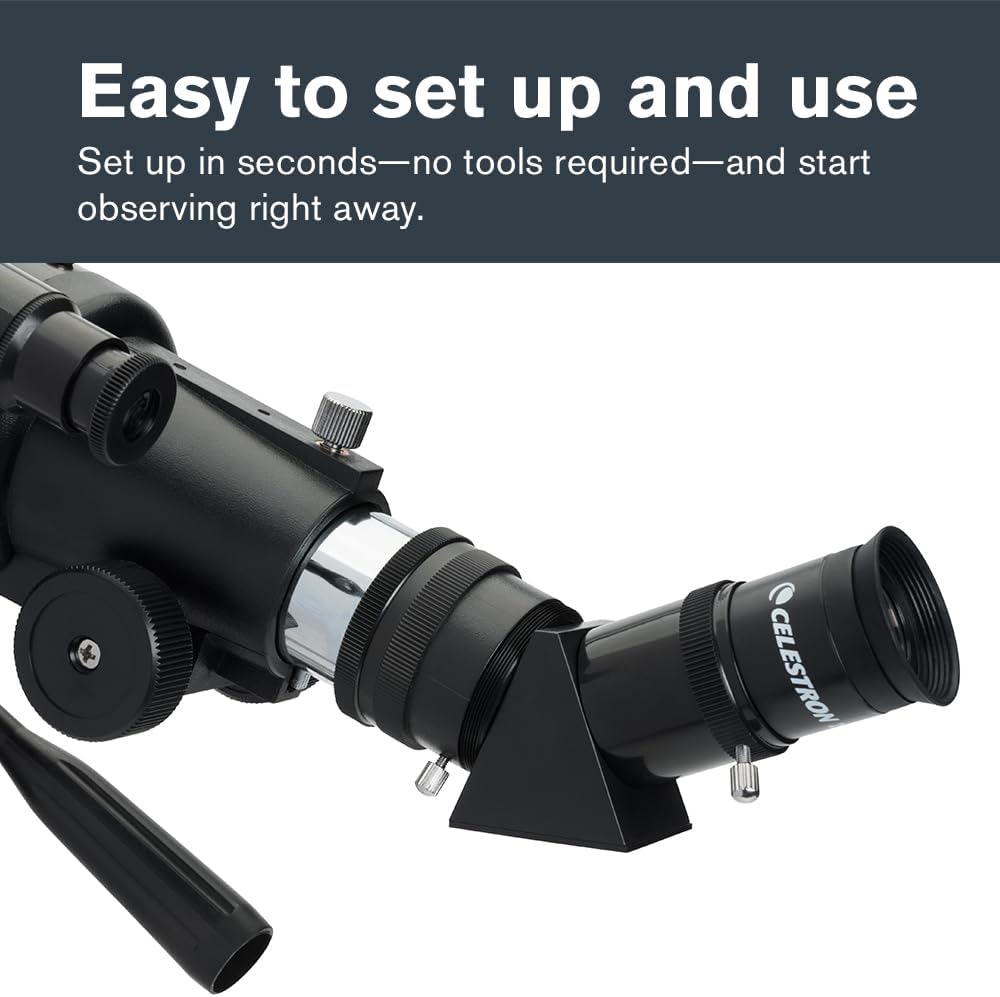 Travel Scope 80mm Telescope Kit with Backpack, Smartphone Adapter | 80mm Refractor Telescope Kit, Large Lens for