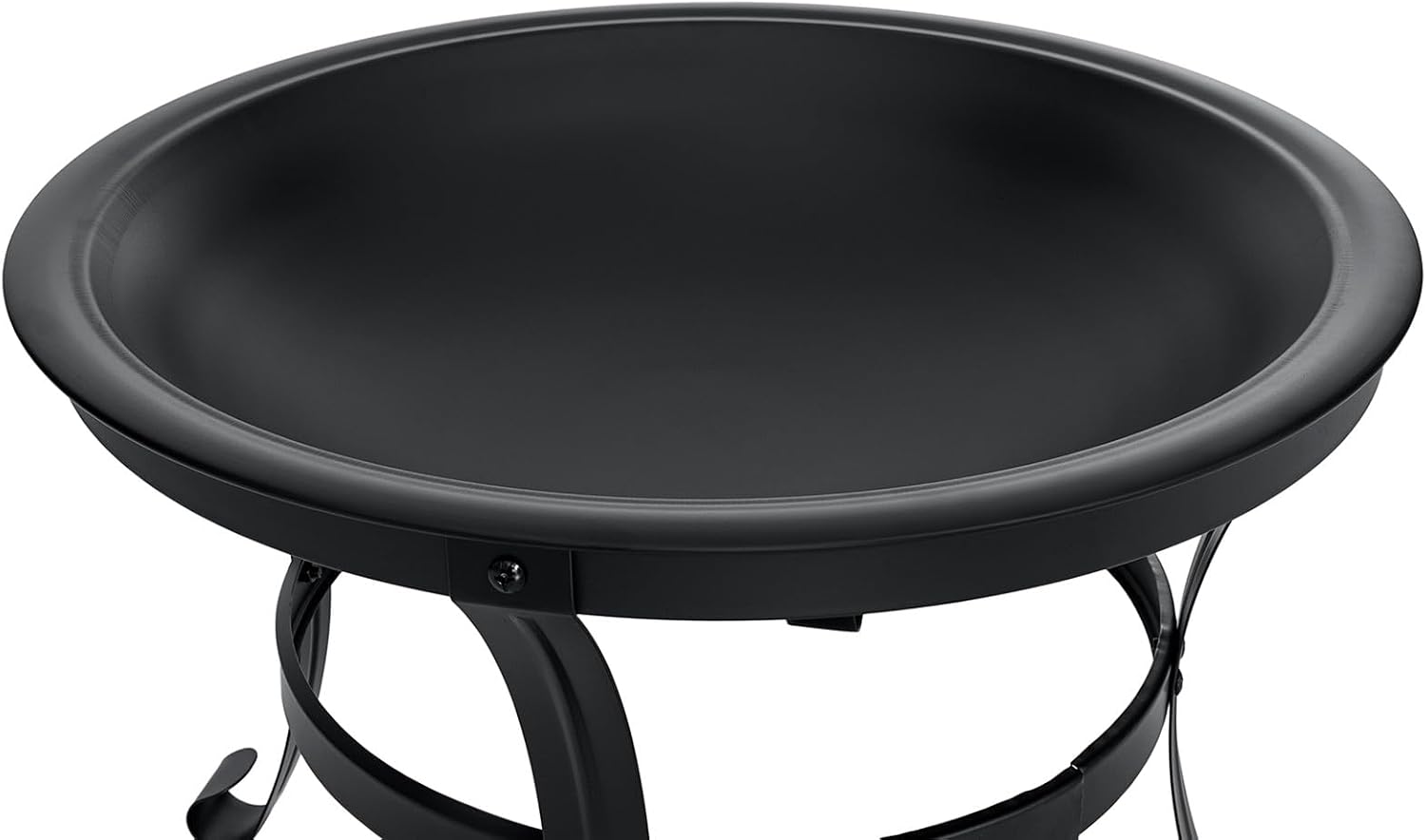 22 inch Fire Pit for Outside Outdoor Wood Burning Small Bonfire Pit Steel Firepit Bowl for Patio Camping Backyard