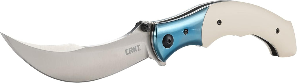 Ritual Assisted Pocket Knife: Everyday Carry Utility Folder, Sandvik 12C27 Steel Recurve Blade with Satin Finish