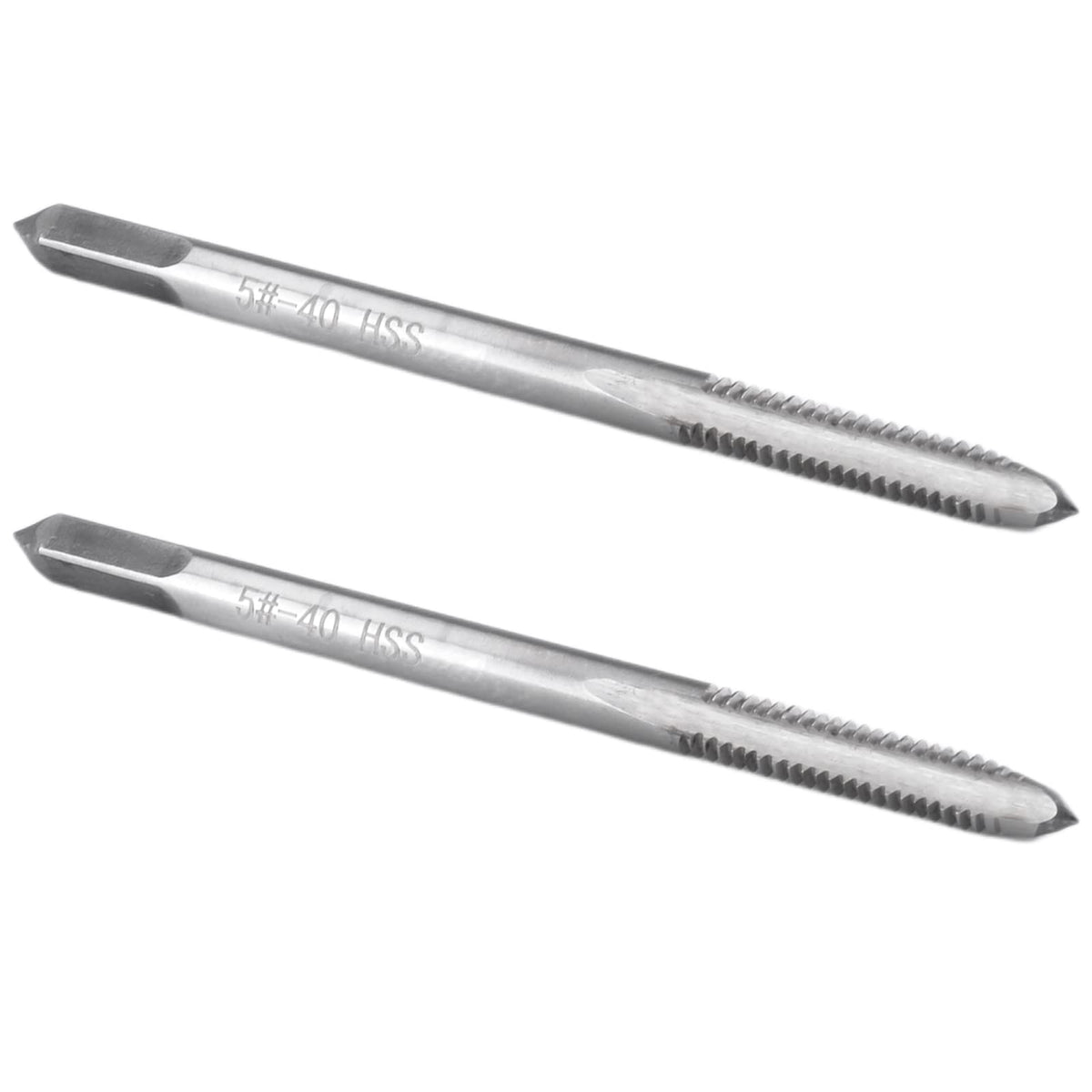 Burkit 2pcs No 5-40 UNC Thread Tap Right Hand