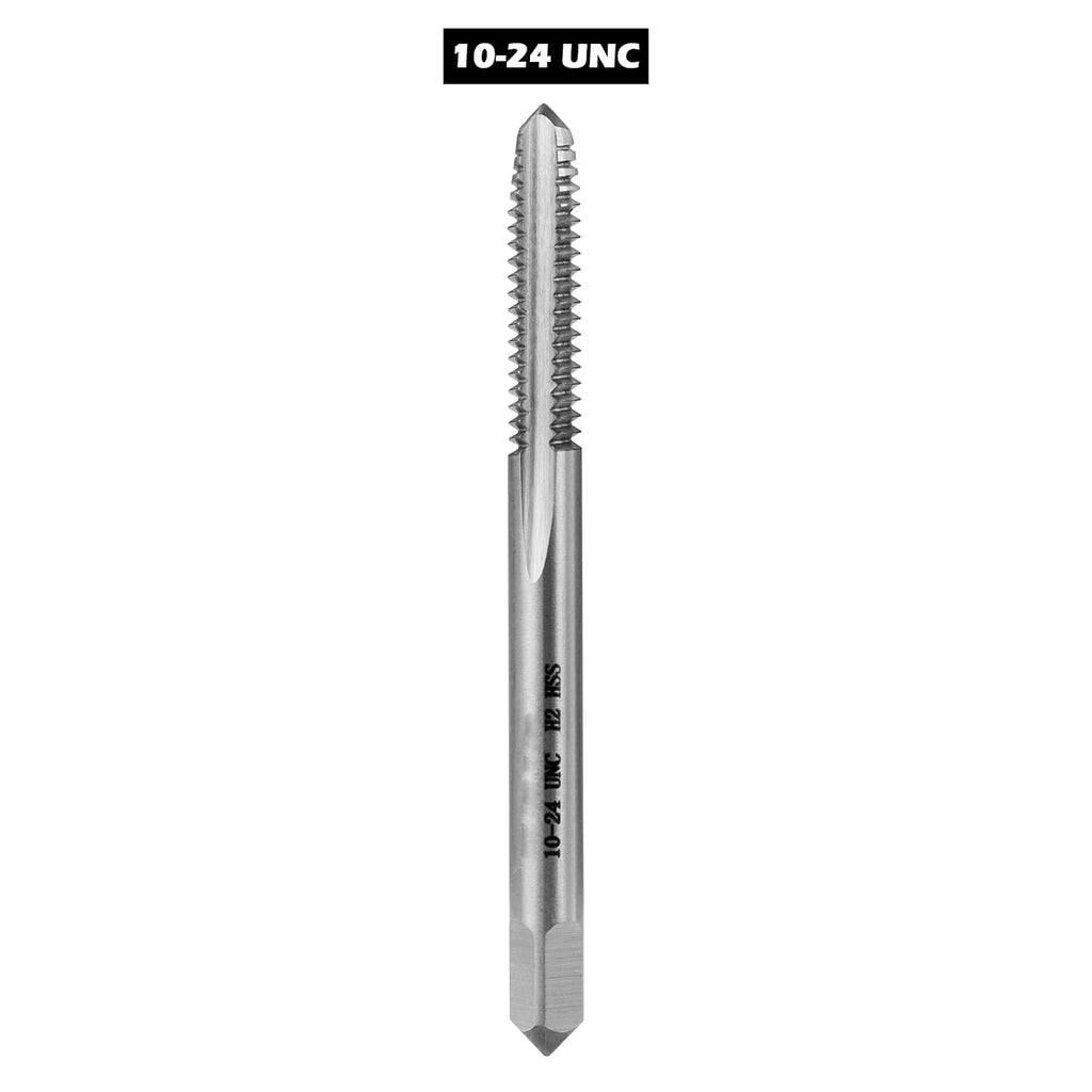 2pcs No 10-24 UNC Thread Tap Right Hand, M2 HSS 10 x 24 UNC Straight Fluted Machine Tap