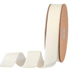 Ivory Velvet Ribbon, 1" Wide for Wreaths & Bows