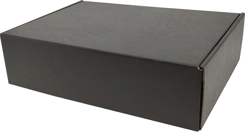 12x9x4 Shipping Boxes Black Mailer Corrugated Cardboard Box Set of 20