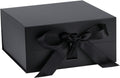 Black Gift Box,10x10x5 Inches Gift Boxes with Lids for Presents with Magnetic Closure and Ribbon for