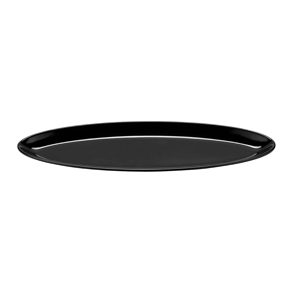 16" x 5" Black Oval Melamine Platter