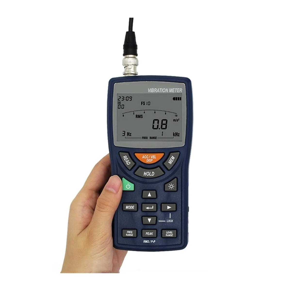 Vibration Meter, Vibration Meter TES-3100 DC/AC Vibration Meter with High Precision for Long-Term Use