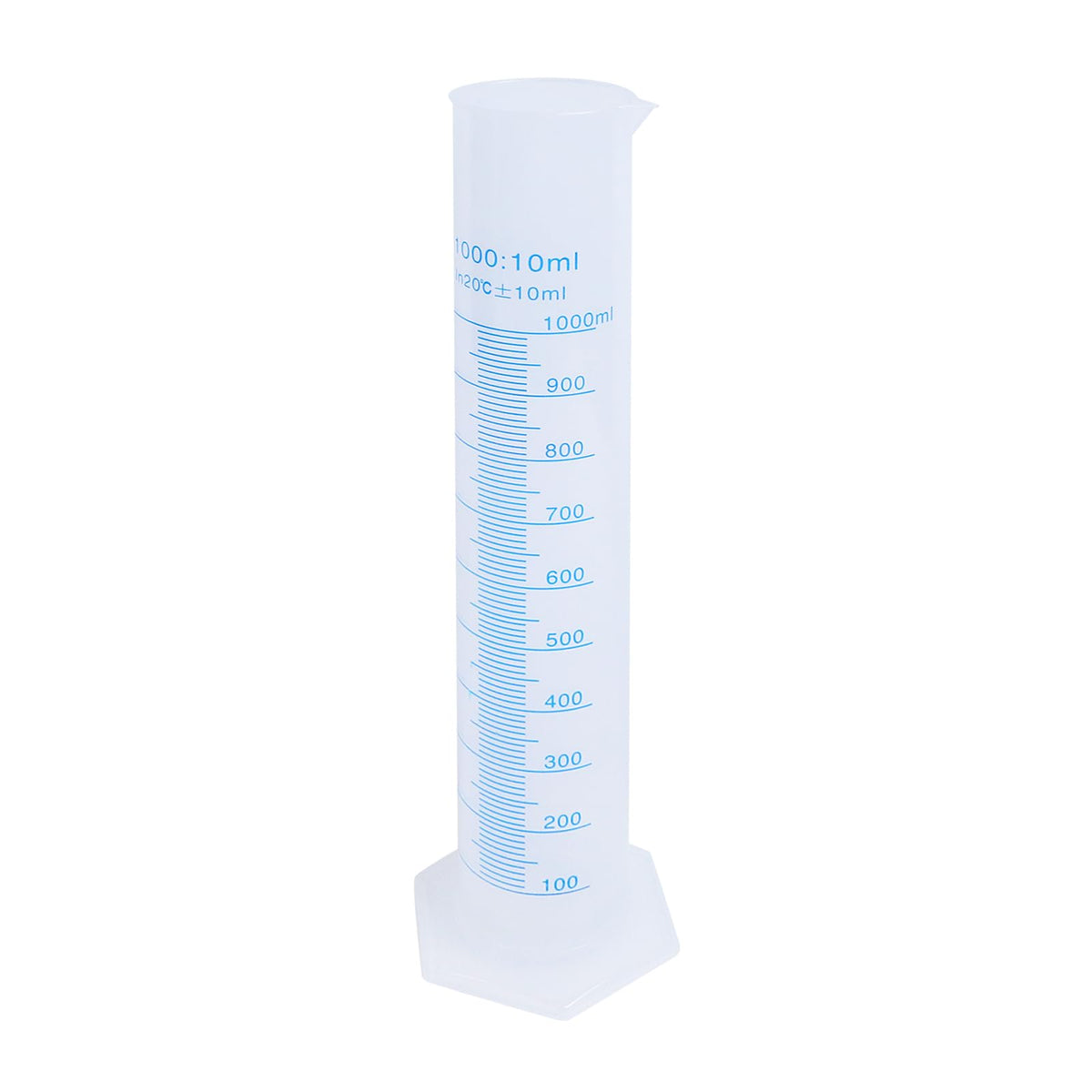 Geesatis 1 Pcs Plastic Graduated Measuring Cylinder 1000ml, Lab Supplies