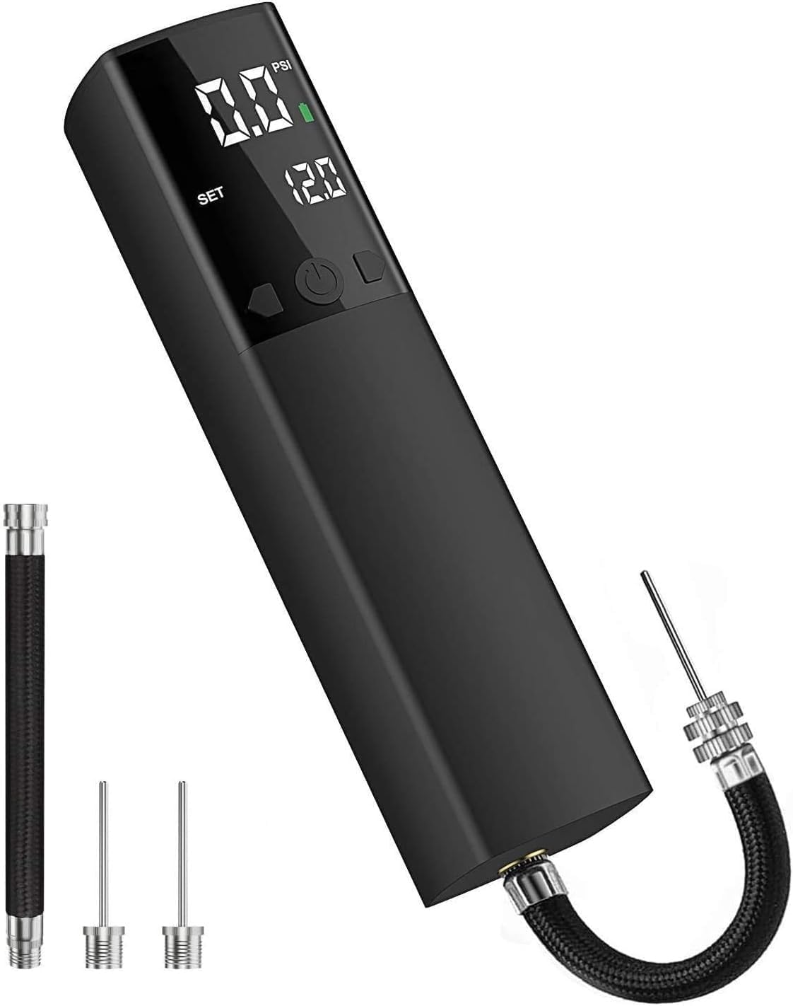 Electric Ball Pump for Sports Balls, Basketball Pump with Gauge and LCD | Portable Ball Inflator for Basketball
