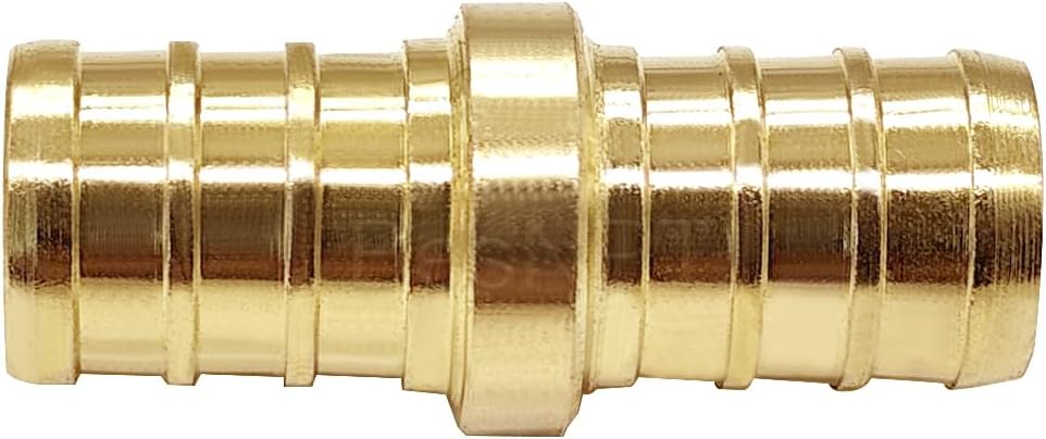 12 Pack Brass 3/4" Pex Coupling,Straight 3/4" Coupling Pex Fittings