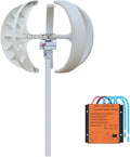 MPPT 400W 12V 24V Vertical Axis Wind Turbine Generator Kit MPPT Controller | Converts wind energy into electrical