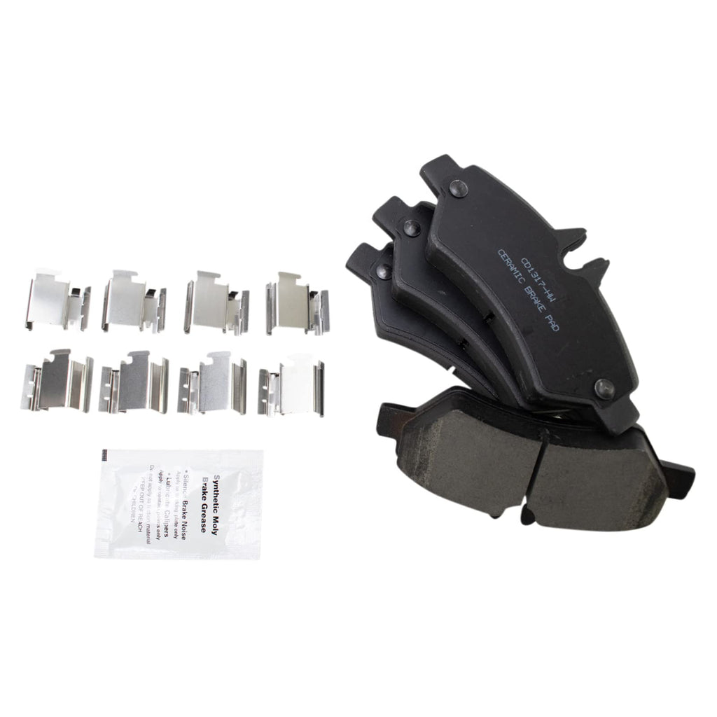 Front & Rear Brake Pad & Rotor Kit Ceramic