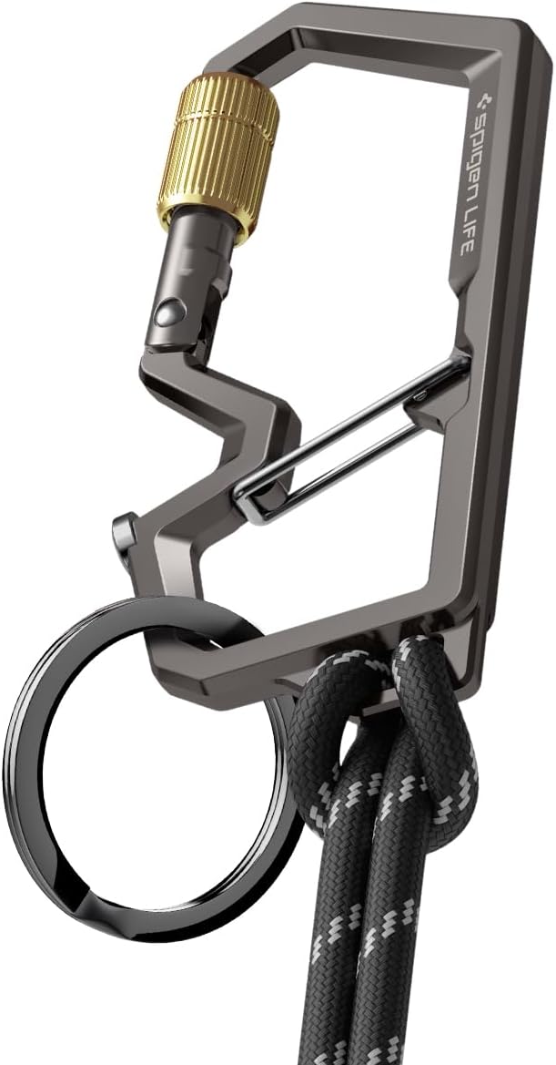 Spigen Universal Lanyard Wrist Strap with Keychain for iPhone, ID Badge Wallet Holder, AirPods, Cameras, Keychain &