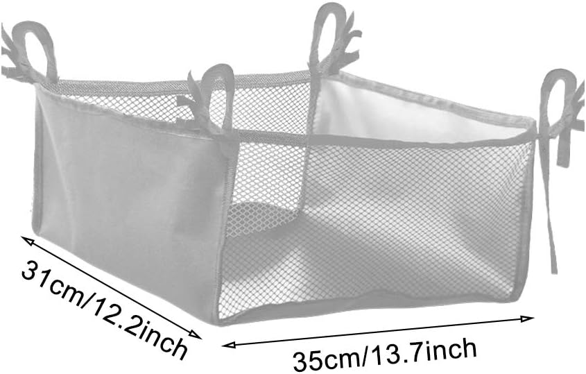 Wheelchair Bag, Rollator Seat Bag, Wheelchair Storage Bag, Side Storage Organizer, Lightweight and Heavy Duty Travel
