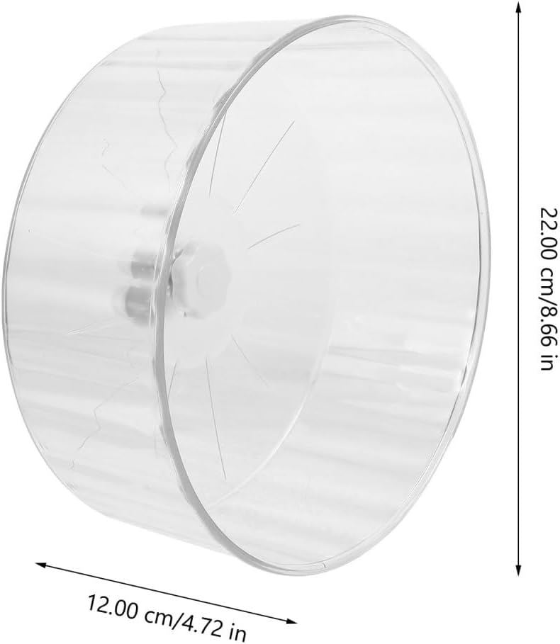 Silent Hamster Running Wheel Large 12-Inch Exercise Wheel for Hamsters Chinchillas Gerbils Sturdy Crystal Design Dual