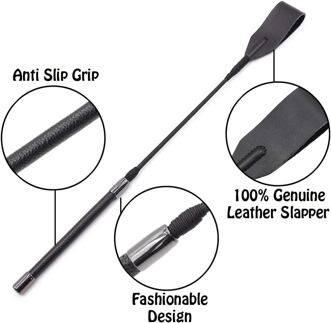 Premium Leather Riding Crop Horse Whip for Equestrian Sports
