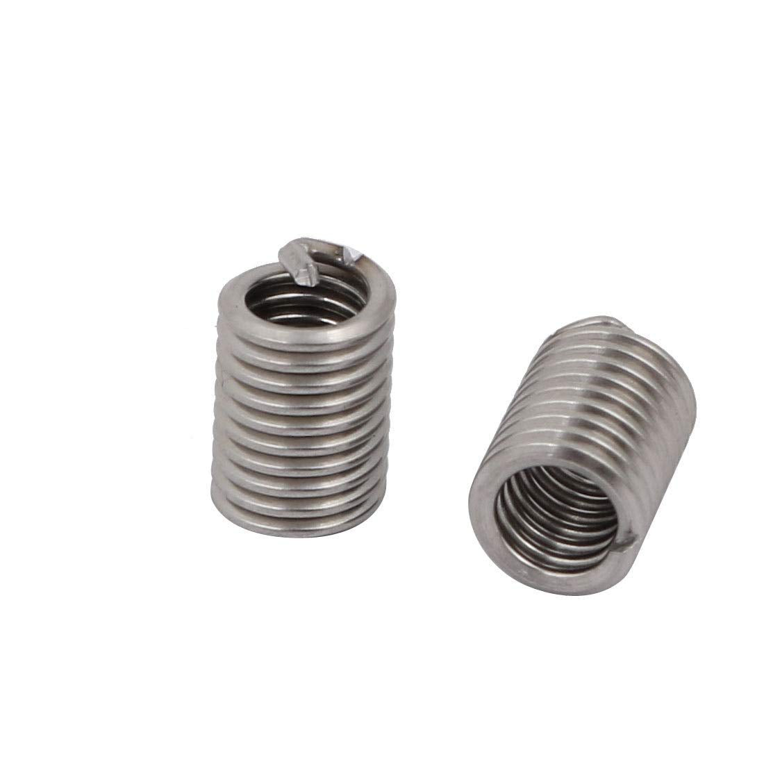 uxcell #10-24x0.475 304 Stainless Steel Helical Coil Wire Thread Insert 25pcs