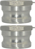 2PCS Stainless Steel 3" Type A Cam and Groove Hose Fitting, Type A cam groove hose fitting,Male Camlock Adapter x Female NPT(3")