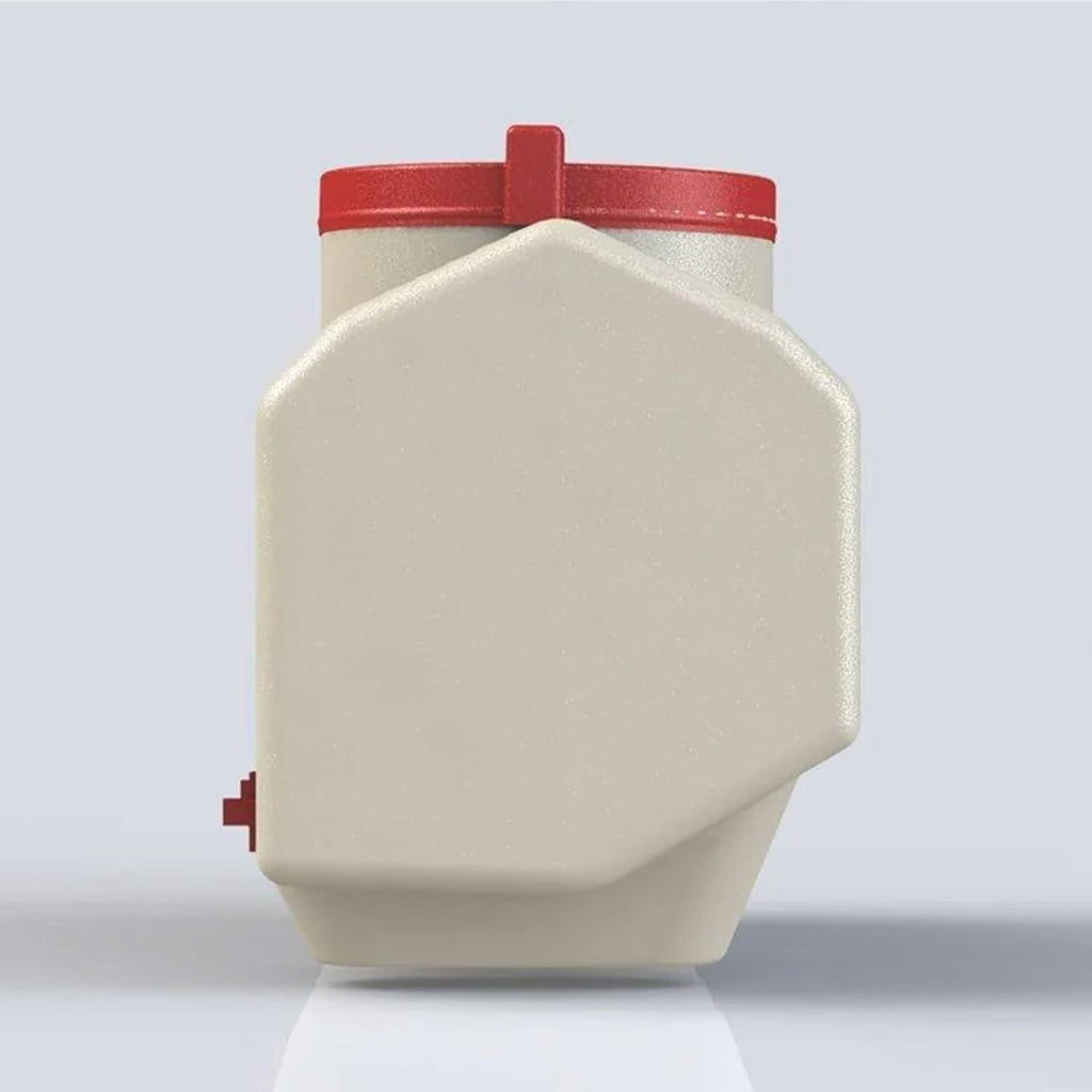 OverEZ Automatic Chicken Waterer with No Spill System, Outside and Inside Poultry Drinker, Large 12 Gallon High
