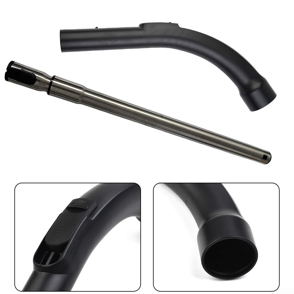 Adjustable Locking Extension Pipe Handle Set For Miele C1 C2 C3 Vacuum, Suction Control Adjustable Pipe Handle Assembly Vacuum Extension Wand Repair Parts