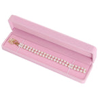 2 Pieces Long Velvet Chain Necklace Gift Box Set, Bracelet Storage Case, Jewellry Display Box for Wedding