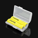 Battery Storage Case Holder Box for 2 AAA Batteries, Clear Color (5 Pack)