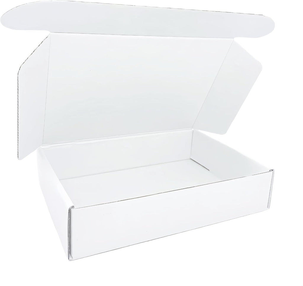 Small Corrugated Mailer Boxes 9x6x2 Inches(White, Pack of 5)
