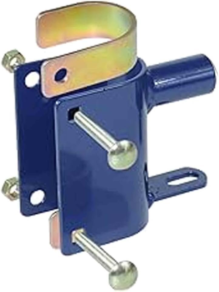 Two Way Lockable Gate Latch, Blue. Perfect for Farms, Pastures, and Ranches. Part Number S16100100 (1PK)