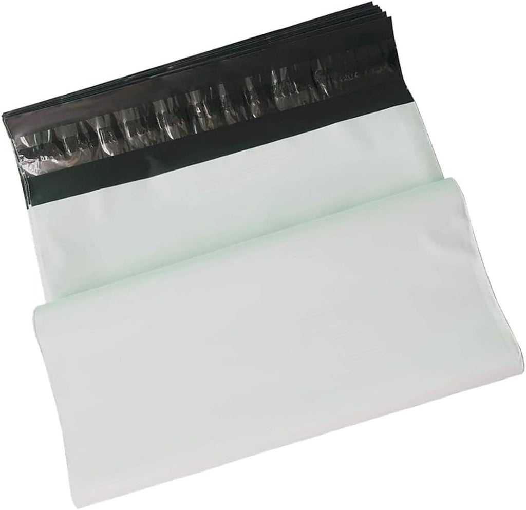 White Poly Mailers 12 X 15.5 Inch 12 Pcs, Self-Sealing Shipping Plastic Bag