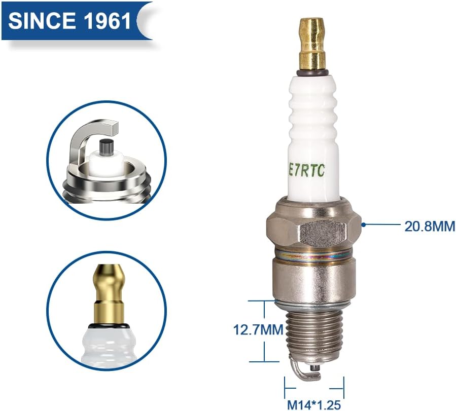 TORCH E7RTC Spark Plug for NGK 7022 BPR6HS 6422 BPR7HS Toro 121-4199