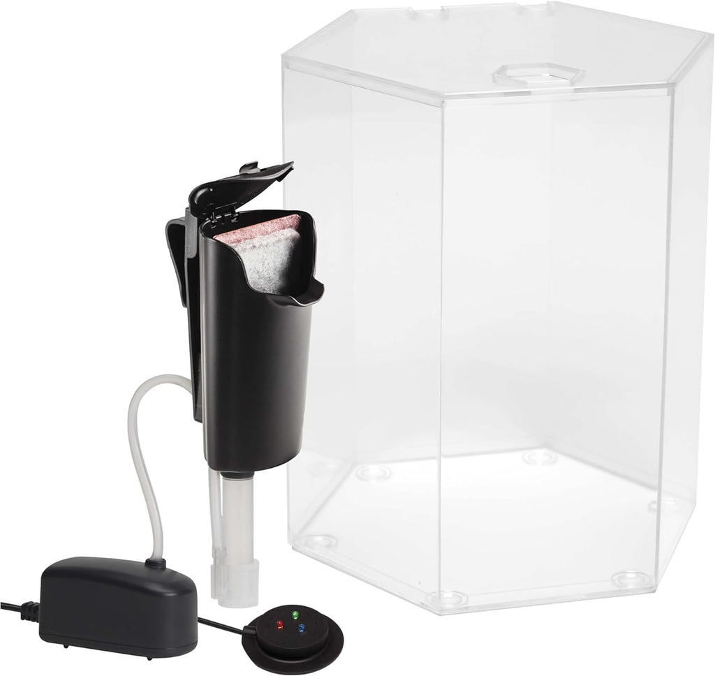 Starter 1 Gallon Small Fish Tank Kit for Freshwater Fish