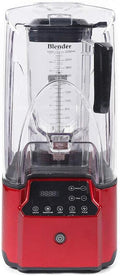 Soundproof Blender, 110V 2200W 2.2L Commercial Fruit Juice Smoothie Maker With Shield Quiet Sound Enclosure for