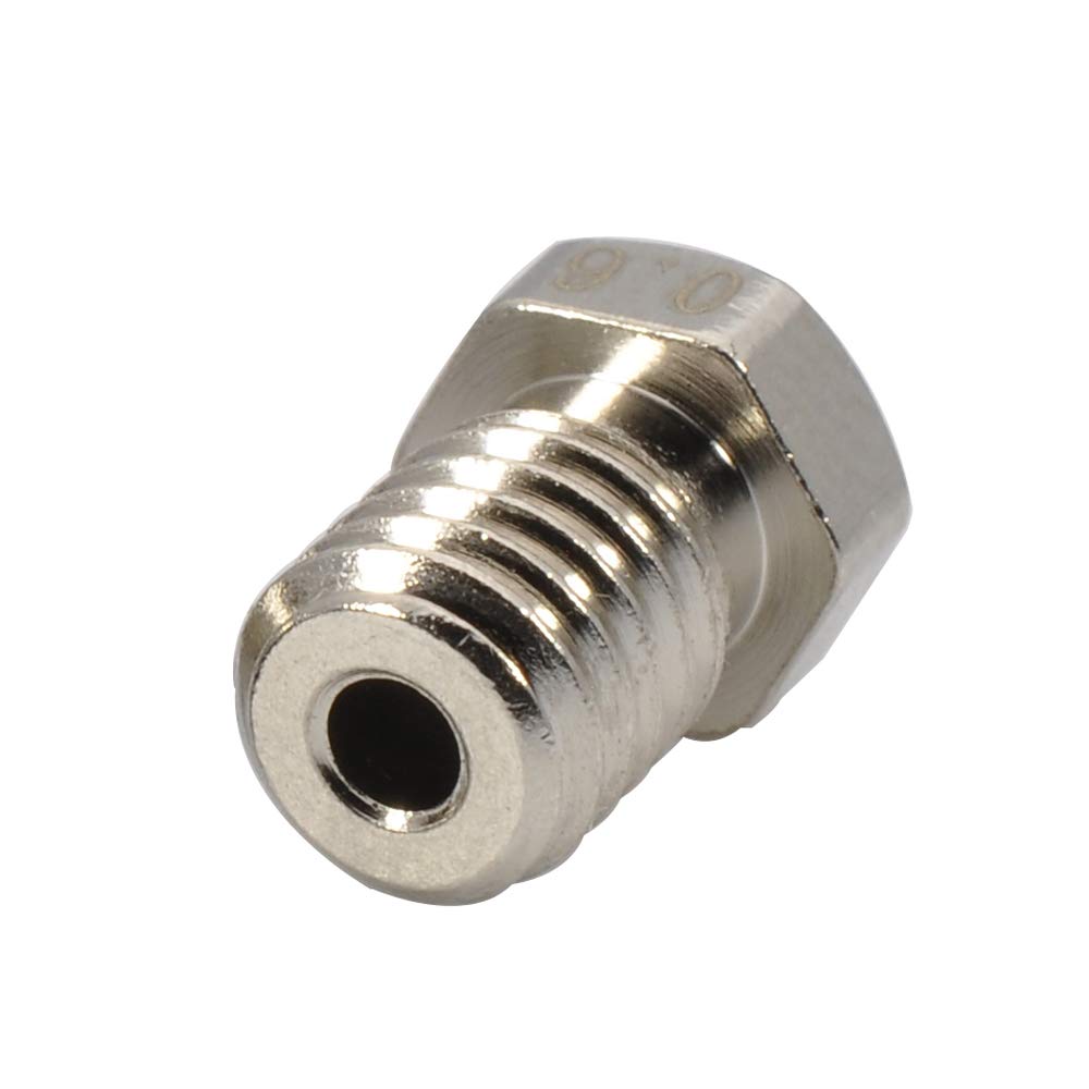 Upgrade Plated Wear Resistant M6 Thread Brass Nozzle Pack 0.4mm for 1.75mm V6 Hotend Titan Aero Extruder Prusa I3 MK3
