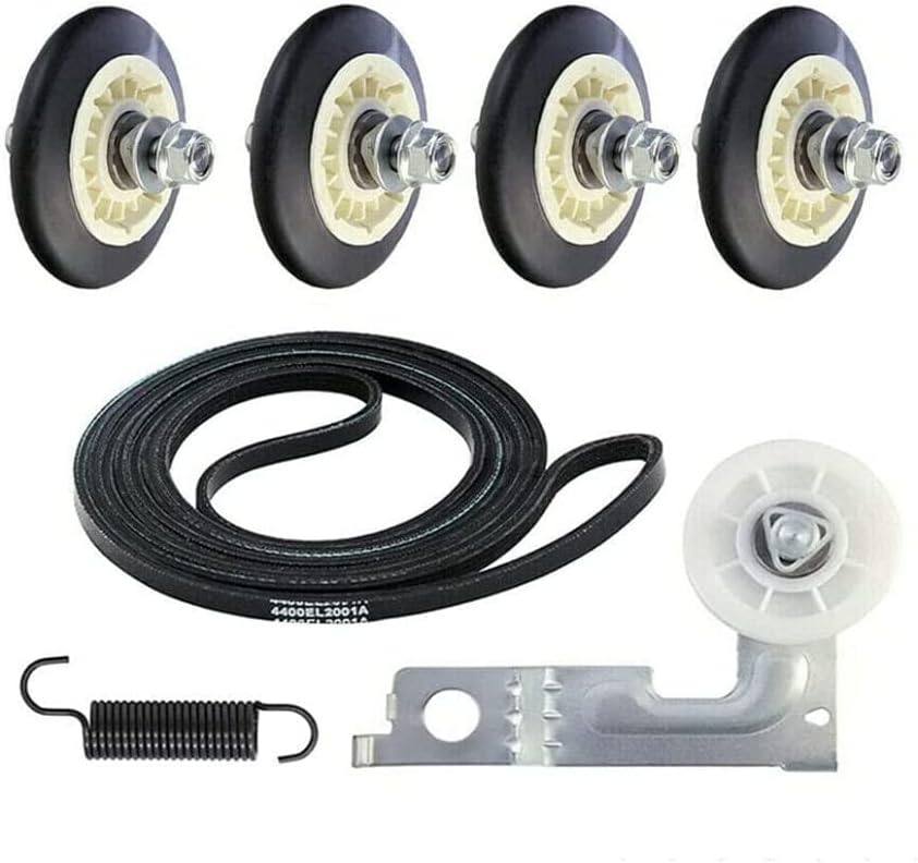 Drum Roller Replacement For LG DLGX5001W DLGX5006K DLGX5102V DLGX5102W DLGX5171V DLGX5171W DLGX5176W DLGX5681V DLGX5681VE DLGX5681W DLGX5681WE DLGX5781VE DLGX5781WE DLGX5966W DLGX6002V DLGX6002W Dryer