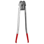 Manual Strapping Crimper Pliers Packer Sealer Tool for PP PET Plastic Strap, Heavy Duty Banding Hand Tool with Heat