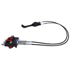 Czomoizc Cable Remote Control Valve Kit,Hydraulic Control Valve Kitwith 2 Spool Valve 80lpm/ 21gpm and 2 Cables Remote Joystick