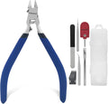 Model Nippers Set 9 Pcs, Single Thin Blade Sprue Cutter with Tool Kit Case for Gundam Hobby Clippers for Gunpla