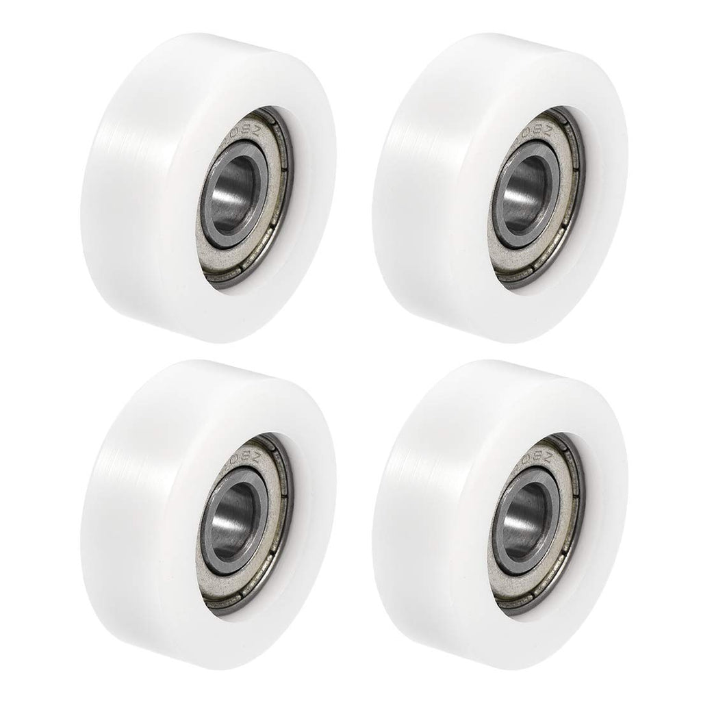 uxcell 4pcs 608ZZ Ball Bearing Guide Pulley Roller Round Wheel 8x32x12mm