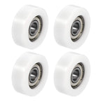 uxcell 4pcs 608ZZ Ball Bearing Guide Pulley Roller Round Wheel 8x32x12mm