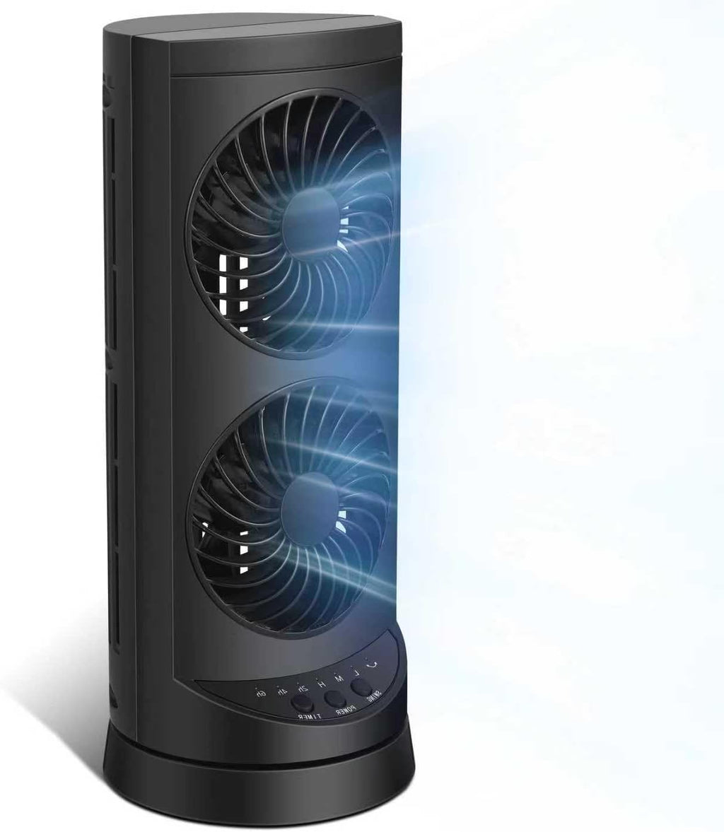 Personal Tower Cooling Fans that Blow Cold Air,25dB Quiet Fan with 24ft/s | Standing Small Desk Fan with 3 Speeds &