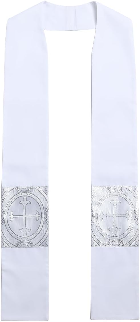 Church Pastor Chasuble Stole with Cross Pattern